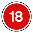 18+ badge