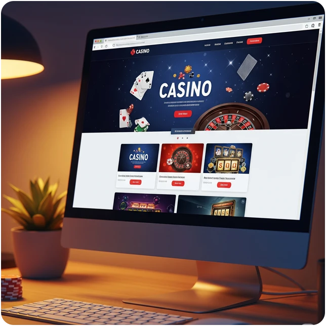 Online casino spil illustration